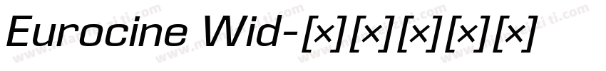 Eurocine Wid字体转换